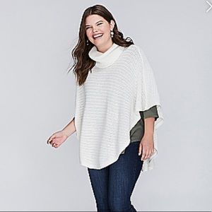 Cowl neck poncho